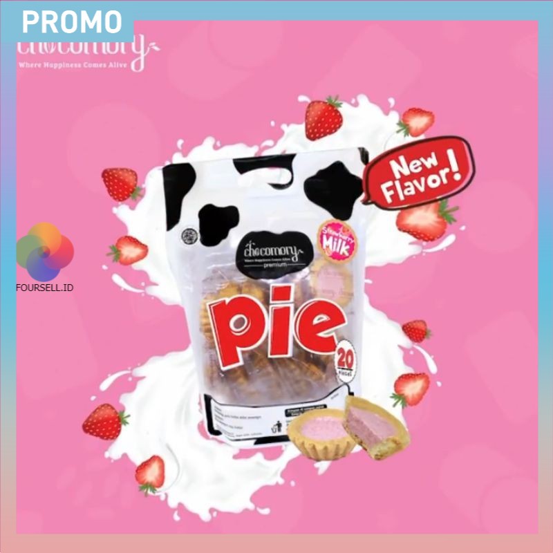 Chocomory - Pie STRAWBERRY MILK Pie Susu Cimory Oleh Oleh Bandung 22CRTVE