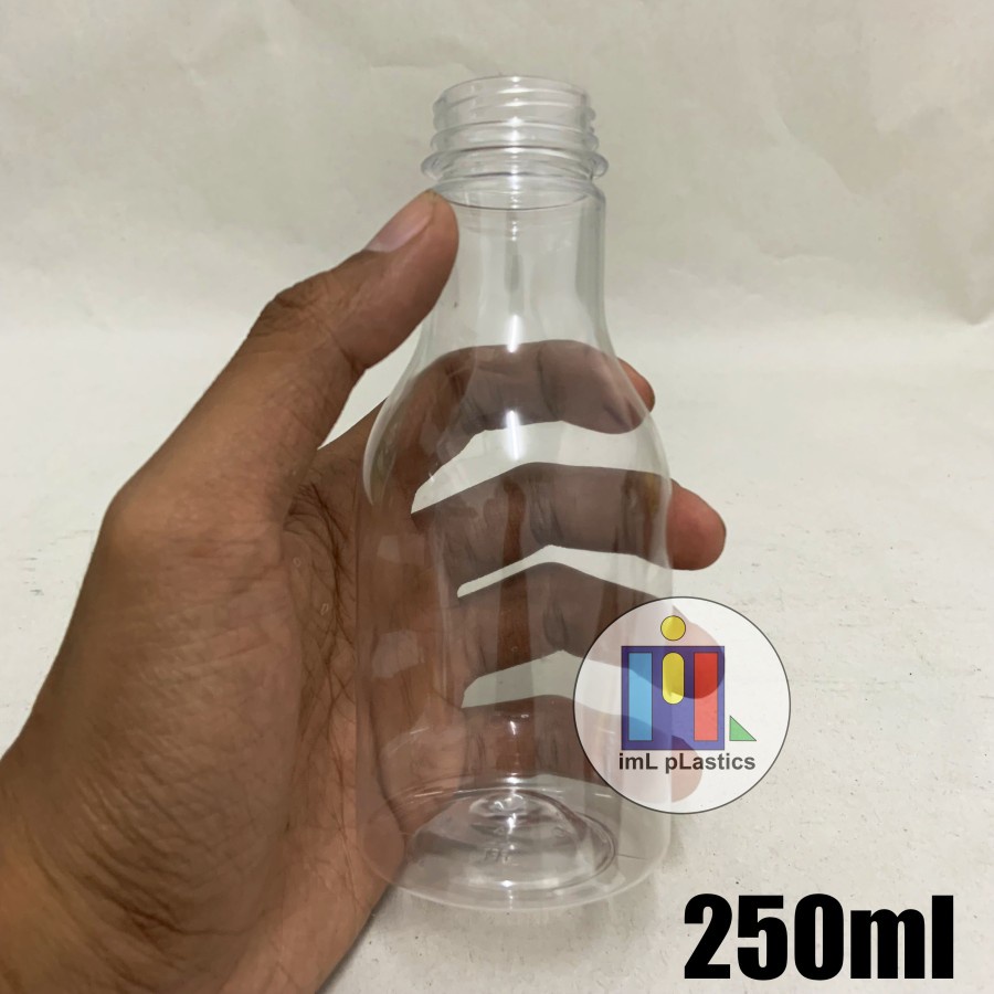 Botol Pier Round (Bulat) / Botol Plastik Kekinian 250 ml SN - 1 pcs