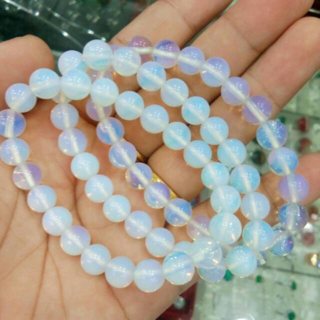 Gelang batu biduri bulan 8 mm