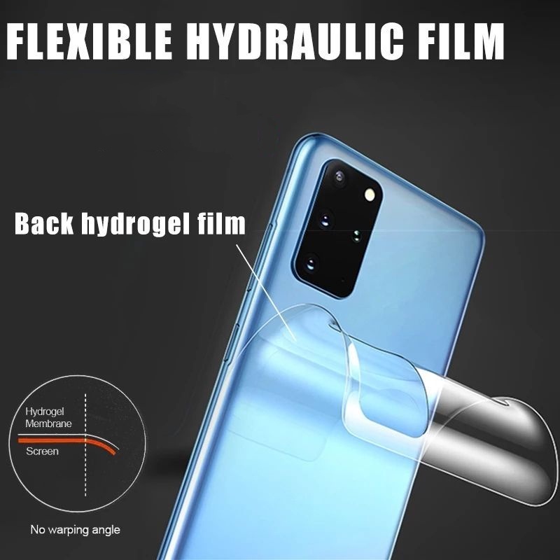 Belakang HYDROGEL SCREEN PROTECTOR Anti Gores Anti jamur INFINIX S4 S5 SMART HD 3 4 5 6 LITE PLUS An