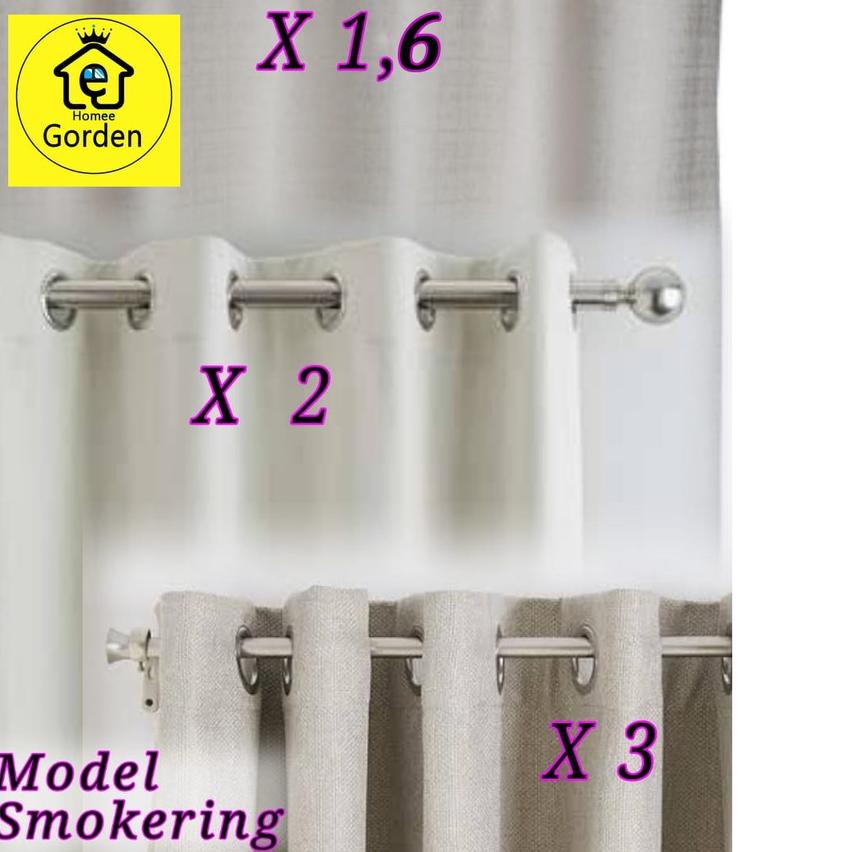 ❈ gorden polos/Gorden Minimalis/Tirai Jendela polos Minimalis/abu abu/cream/biru/pink/hijau ◌