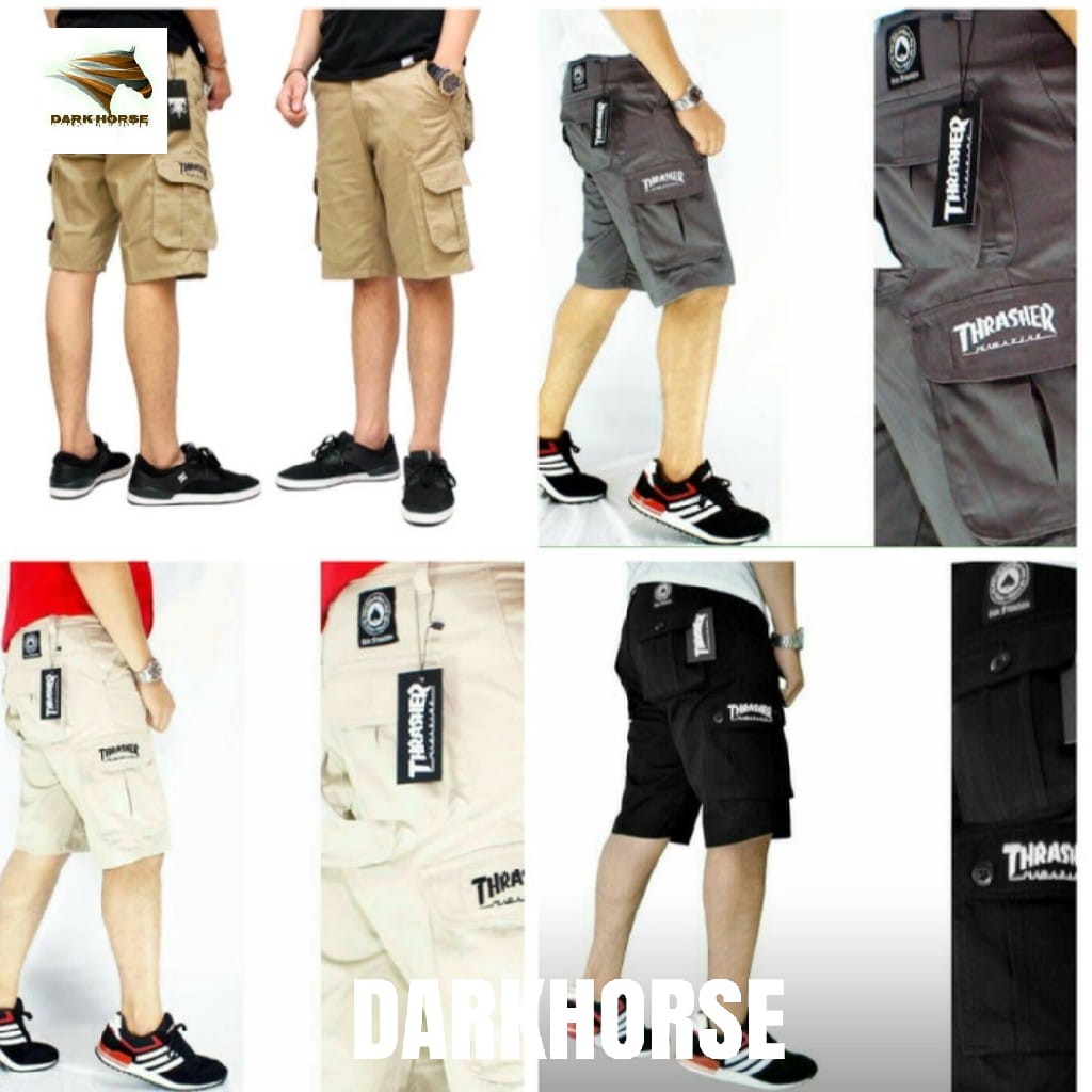 Celana Kargo pendek Thrasher - Kargo Pria - Celana Thrasher PDL Pendek - Short Pants Pendek Thrasher