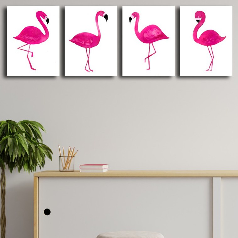 HIASAN DINDING FLAMINGO KAMAR DEKORASI RUMAH WALL DECOR UNIK SUPER MURAH FLAMINGO