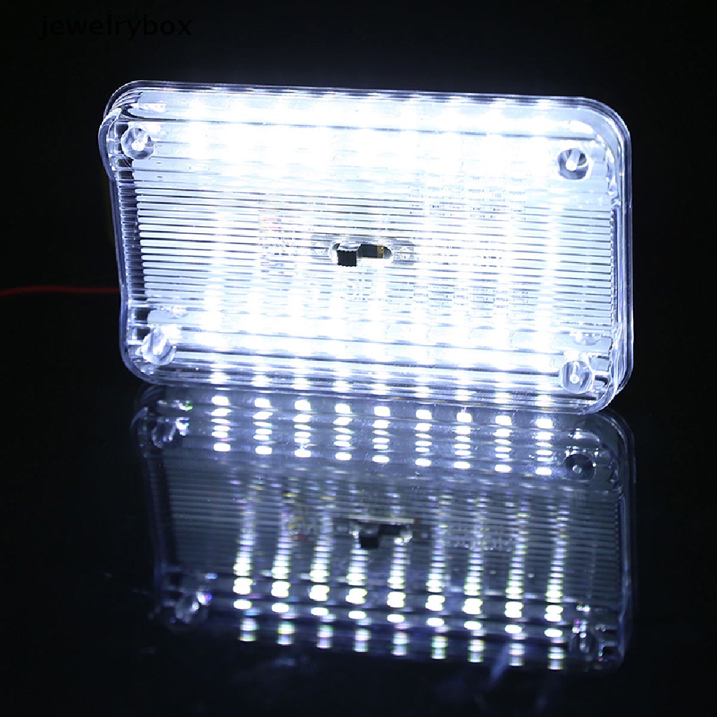 (Box) Lampu Baca 36-LED 12V Warna Putih Untuk Interior Atap Mobil