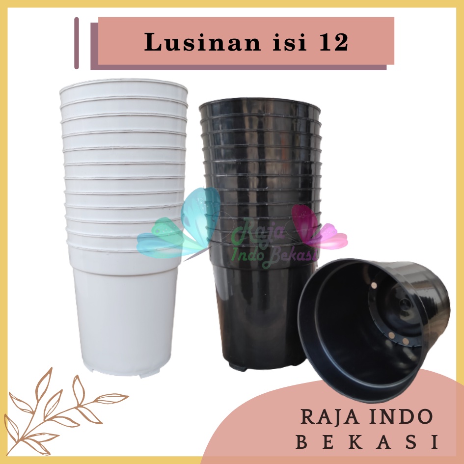 Lusinan Pot Usa Effiel 25 Putih Hitam Pot Tirus Tinggi Plastik 20 25 30 Putih Hitam Besar Tebal Lusinan Pot Eiffel Eifel Efiel Effiel 25