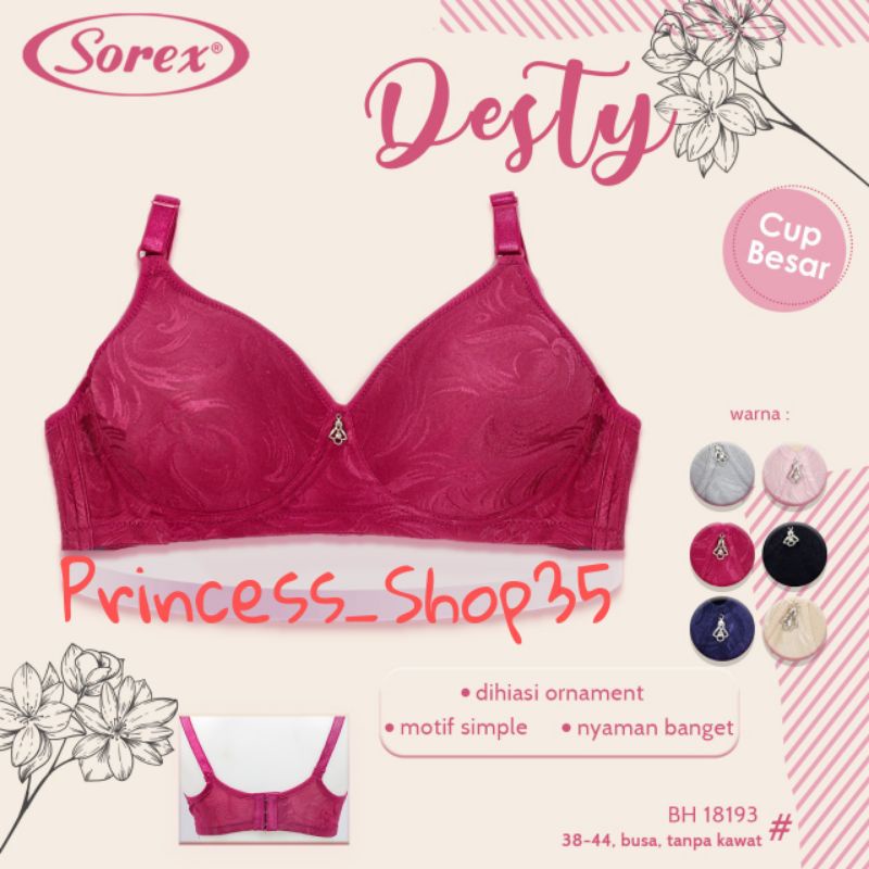 Bra Wanita Sorex Tanpa Kawat Cup Jumbo Bh Sorex 18193