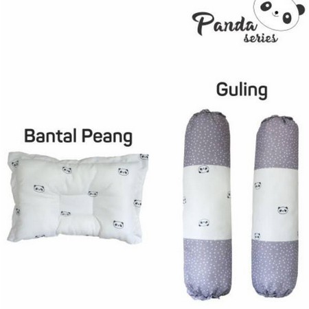 Set Matras Bayi + Bantal Guling Bayi Omiland Panda Series - OWM 3141