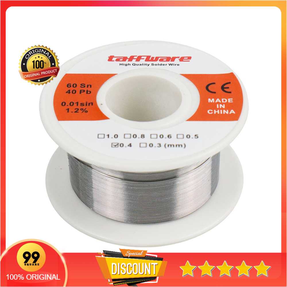 Taffware Kawat Timah Solder Sn60/Pb40 50gr Original 99 Square