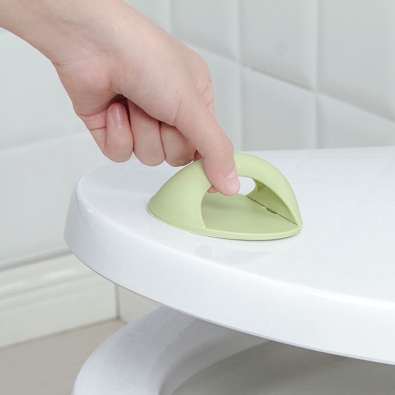 1pc Gagang Pintu Lemari / Laci Bentuk Bulat Bahan Plastik Pp Dengan Perekat