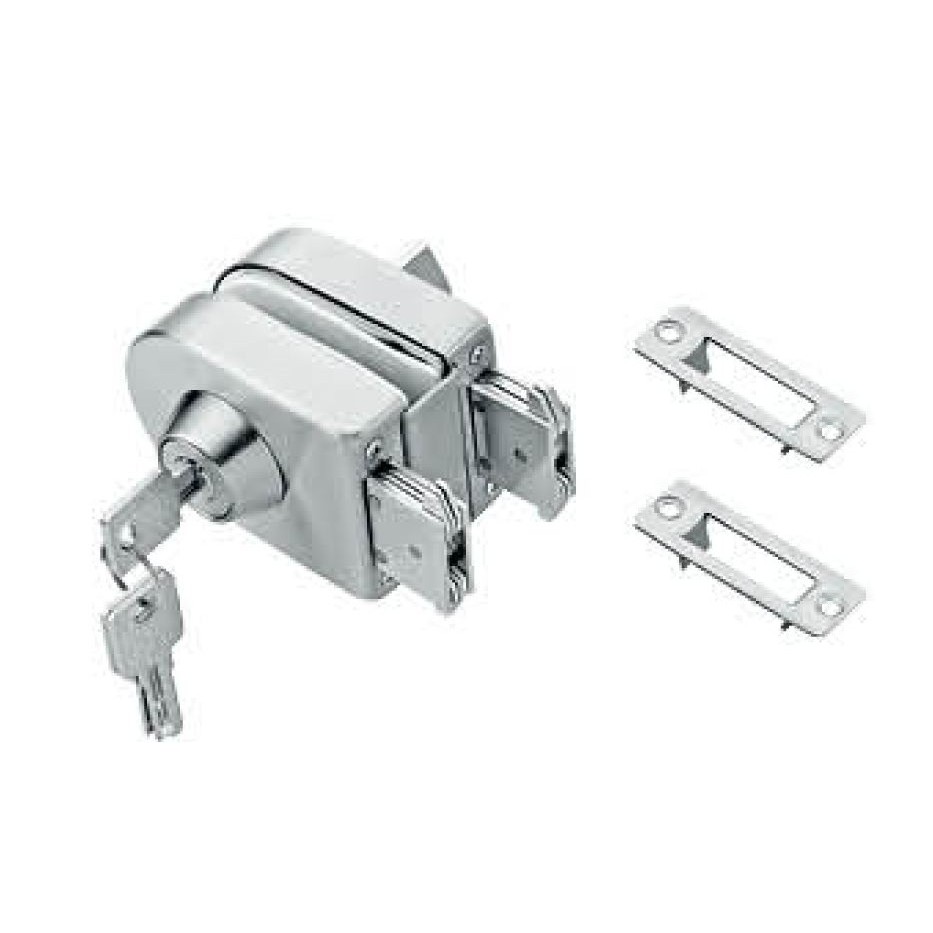 Jual Kunci Pintu Kaca Single Kaca Ke Tembok 2 Sisi Glass Door Lock ...
