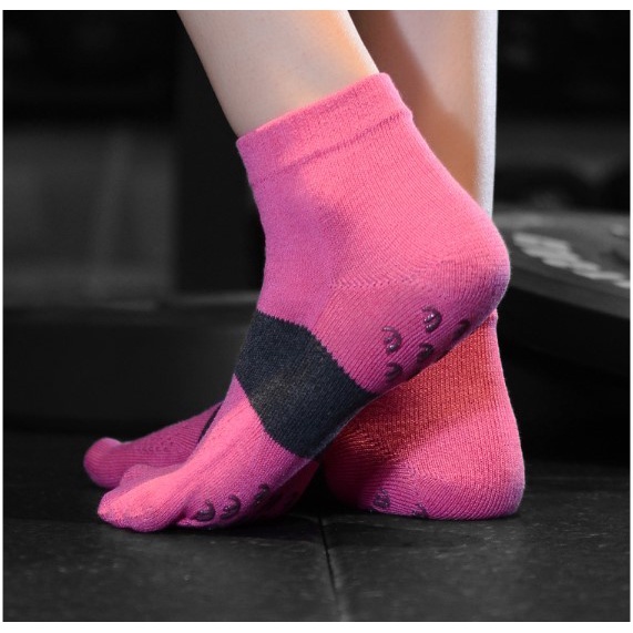 Kaos Kaki 5 Jari Five Toe Socks MEIKAN Anti Slip For Yoga/Indoor Sport