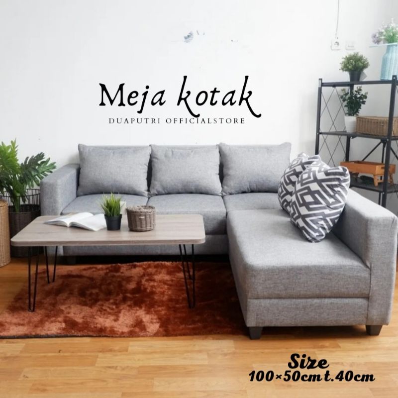 meja ruang tamu minimalis meja kotak multifungsi 100×50 t..40cm