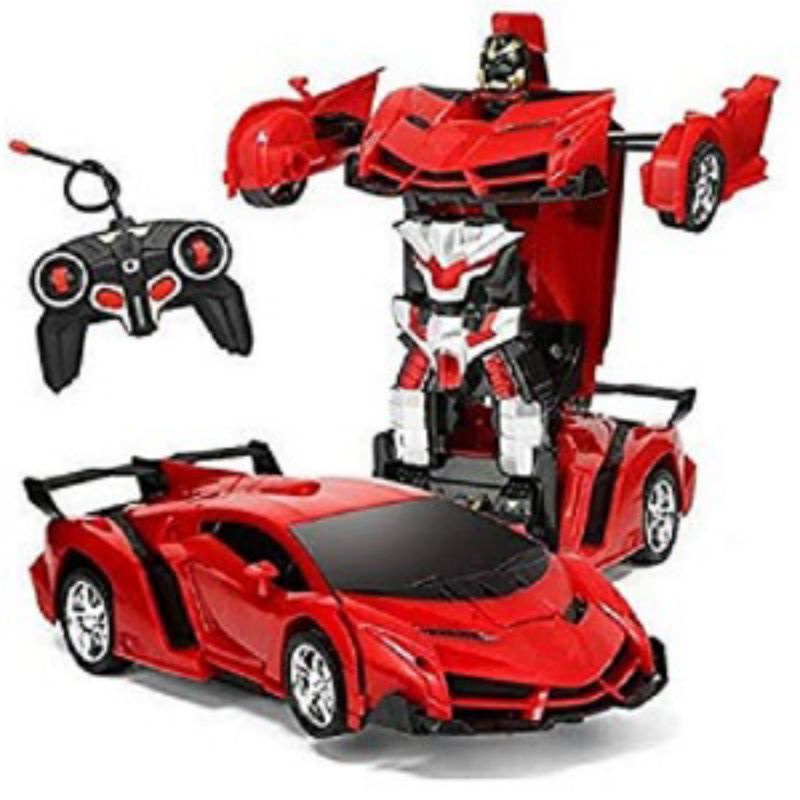 Mainan Robot Deformation Mobil Remot 1:18