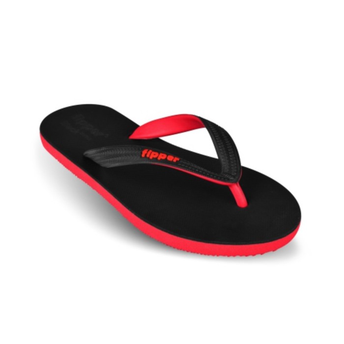 MURAH SENDAL / SANDAL SLOP PRIA CWO LEBARAN PUASA Fipper Black Series / Jepit / Pantai in Black Red