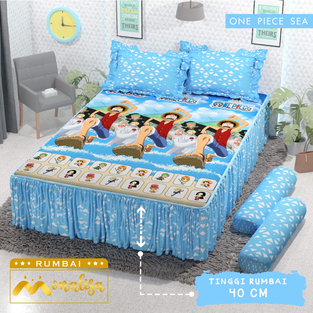 Monalisa Premium Sprei Rumbai Uk 160/180 - One Piece sea