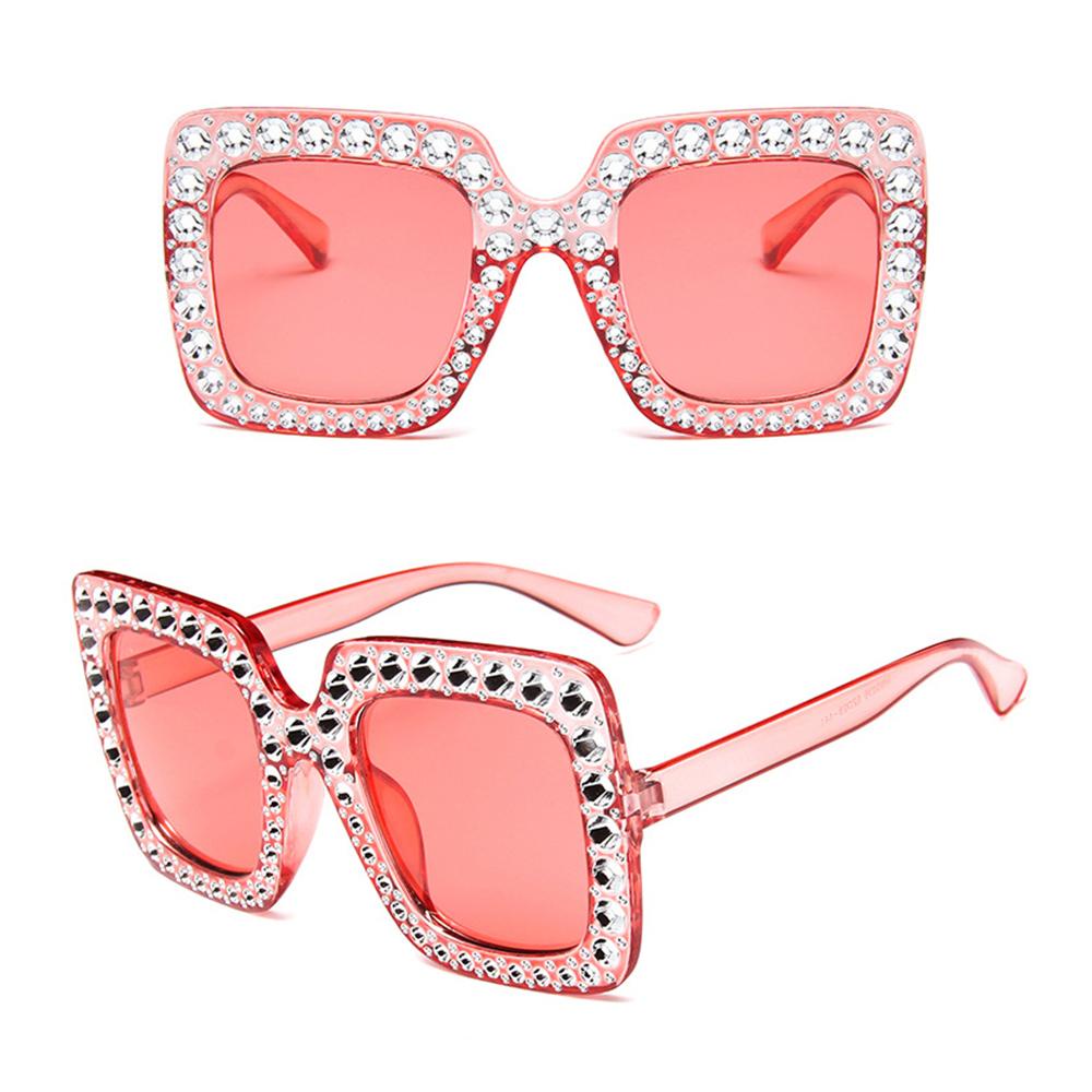 R-flower Kacamata Hitam Oversized Frame Kotak Besar V400 Untuk Wanita