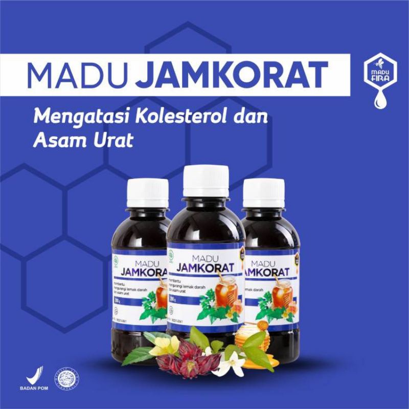 

madu asam urat - MADU JAMKORAT 280gr | kolesterol - lemak darah