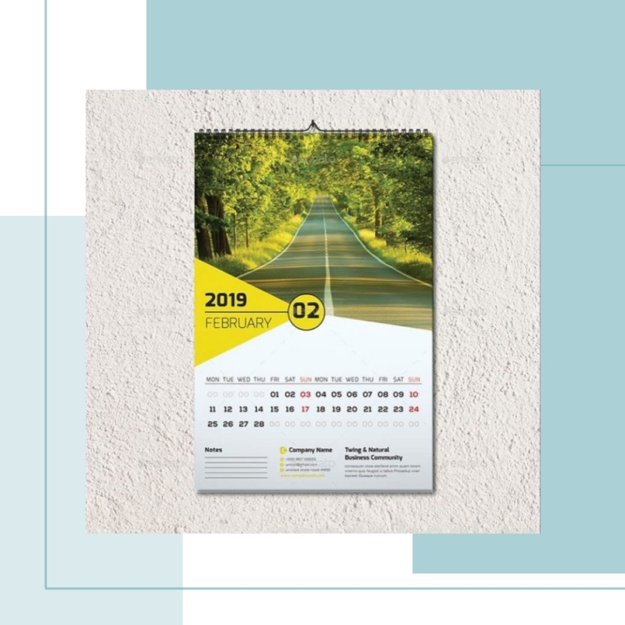 

kalender dinding 2021 - 4 Lembar