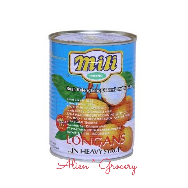 Mili Longan Lengkeng Kaleng In Syrup 565gr