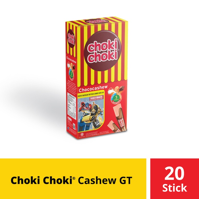 

COKELAT- CHOKI CHOKI CHOCOCASHEW @1000 (1 BOX ISI 20 PCS) -COKELAT.