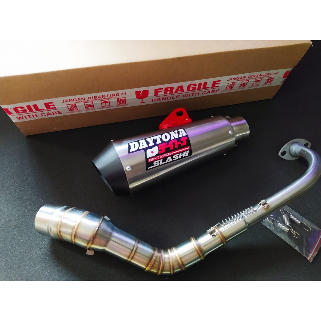 Knalpot Racing Daytona Mio Sporty M3 Beat Fi Karbu Xride Vario 110 new fi old karbu