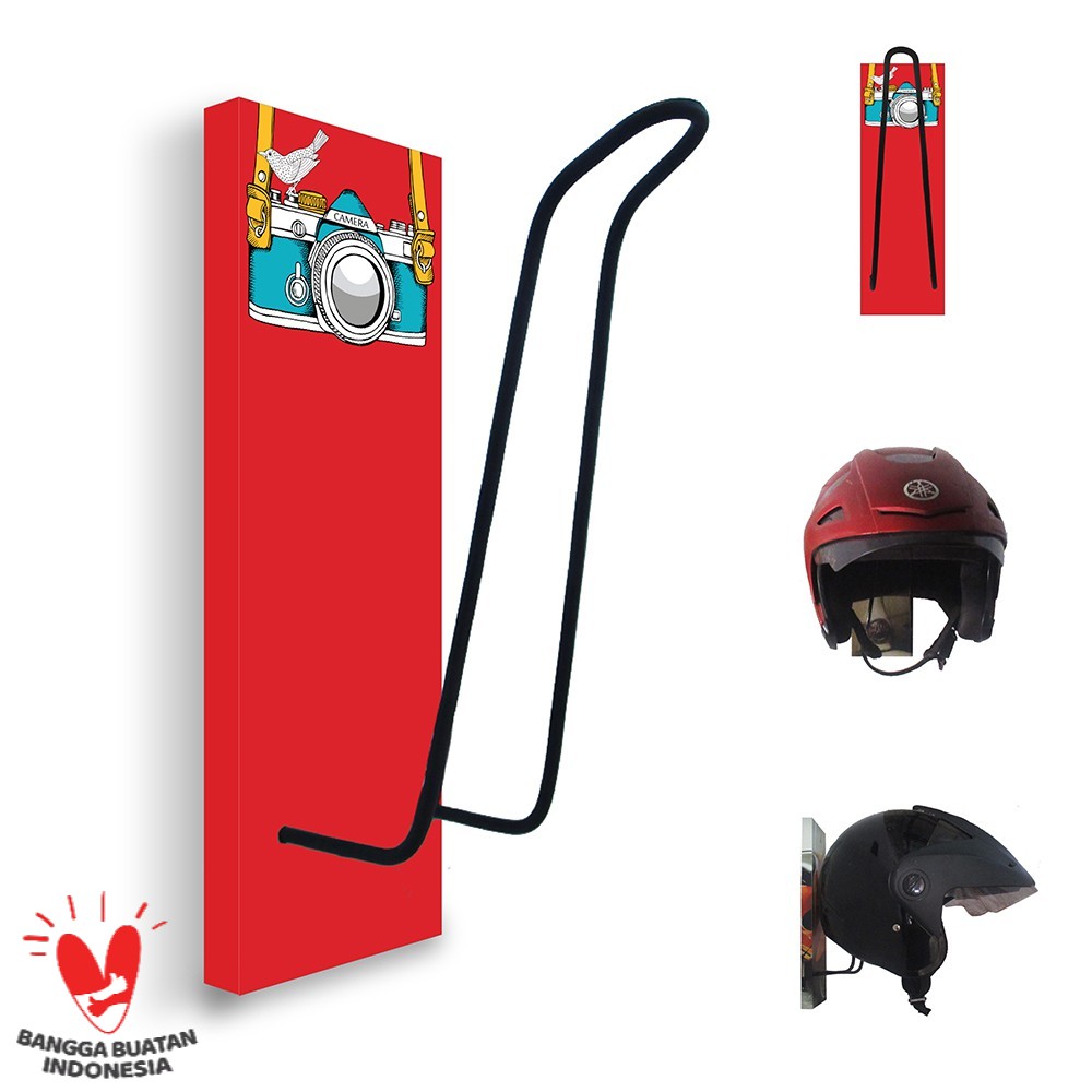 GANTUNGAN HELM - TEMPAT HELM - RAK HELM MOTOR - CAMERA 113