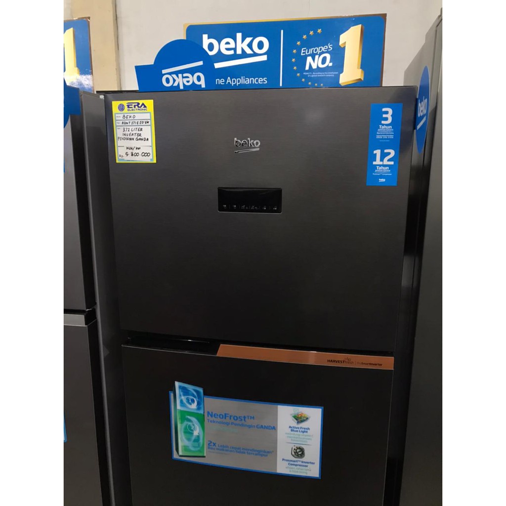 KULKAS BEKO RDNT 371E50 VK 2 pintu kapasitas 370 liter