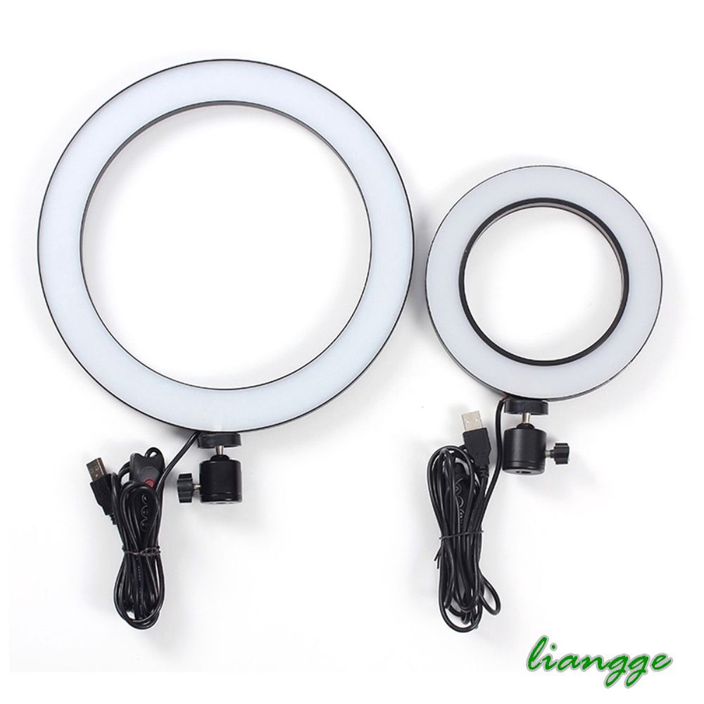  Lampu  LED  Bulat  40W 5500K 3 Mode Cahaya Redup untuk Foto 