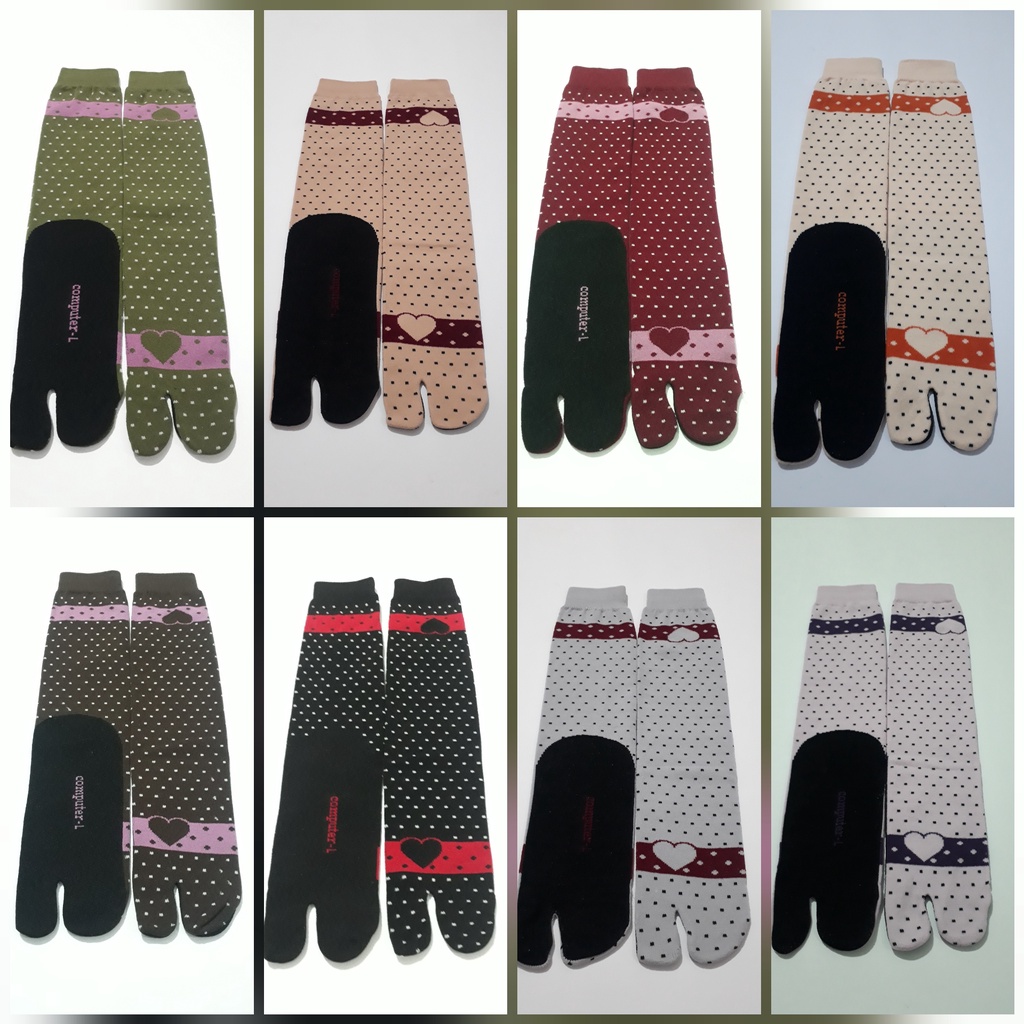 12 pasang kaos kaki jempol muslimah motif pullove