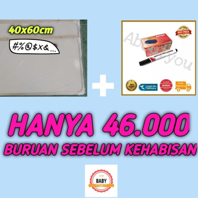 

>*>*>*>*] PROMO PAKET HEMAT WHITE BOARD/PAPAN BOLAK BALIK/BISA SPIDOL DAN KAPUR