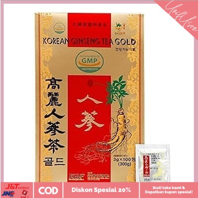 

⭐COD⭐ Korean ginseng tea gold isi 100pcs