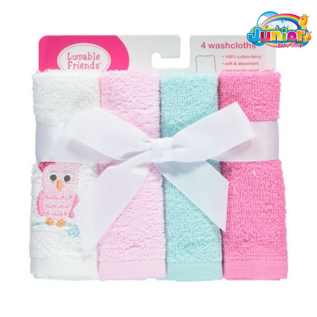 Luvable Friends Washcloths 4pcs