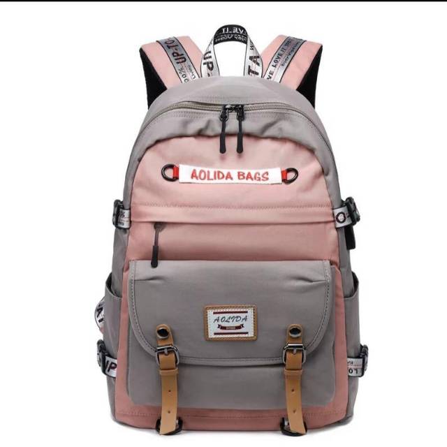 Gudang √ Ransel AOLIDA Fashion Korea Terbaru Tas Remaja Tas Sekolah