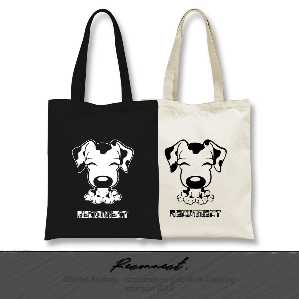 Reconnect TOTEBAG Motif Anjing Dalmatian - Gratis Tambah Nama