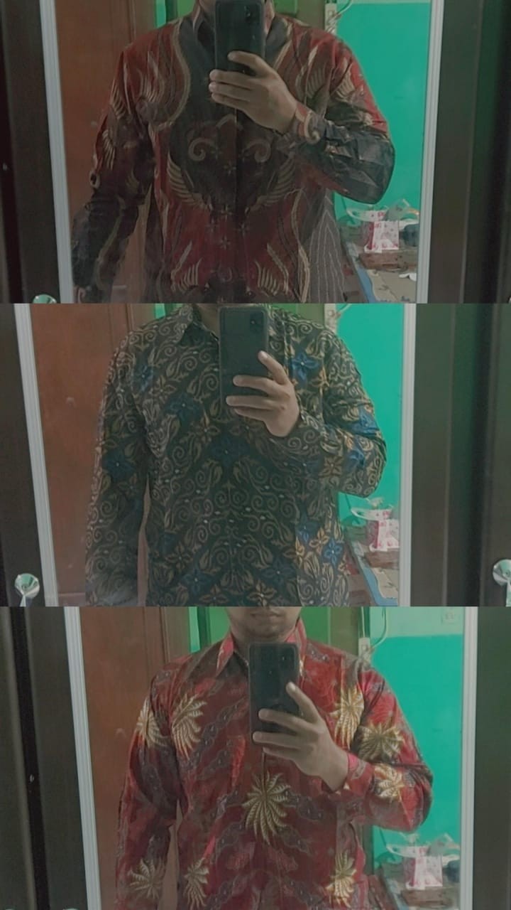 Size M L Xl Xxl Bswart Batik Hrb026 Kenongo Hem Pendek Padi Pekalongan M L Xl Batik Pria Murahl