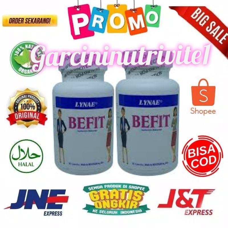 Lynae BEFIT Suplemen Obat Pelangsing Diet Detox Herbal Vitamin Penghancur Lemak BPOM Original