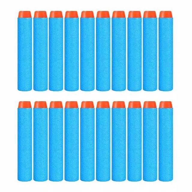 1pcs Peluru Nerf Bulat  Warna Biru Dart Murah Peluru refill Murah Peluru Basic Busa