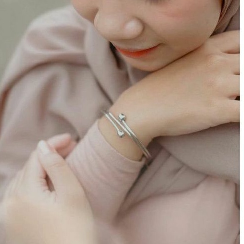 GELANG SPIRAL MONEL ASLI TANPA CAMPURAN  / GELANG KESEHATAN / GELANG MONEL MURAH / GELANG BAYI