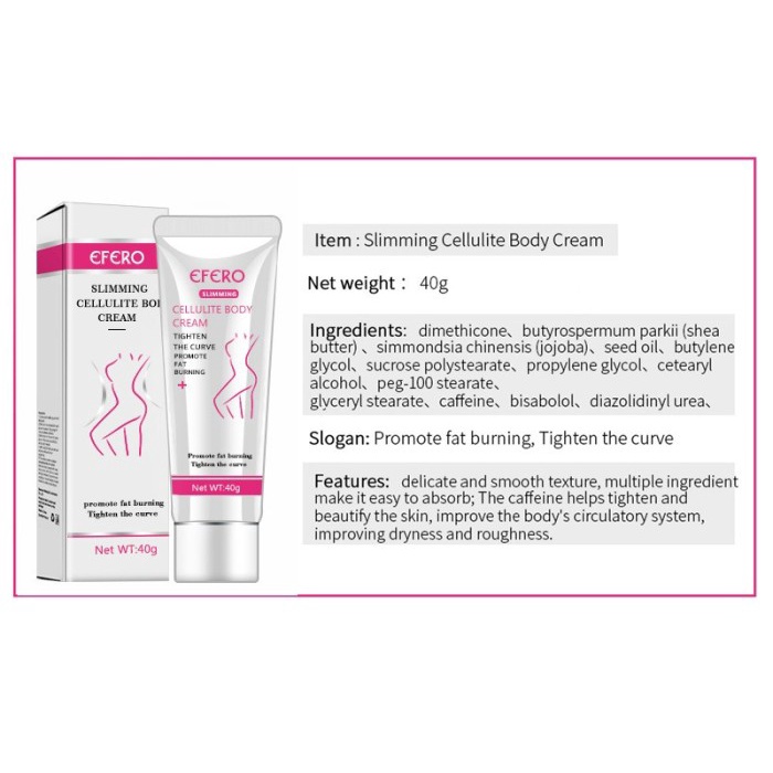 FAT BURN SLIMMING BODY CREAM - CREAM PELANGSING TUBUH PINGGANG PERUT TERBUTI MANJUR