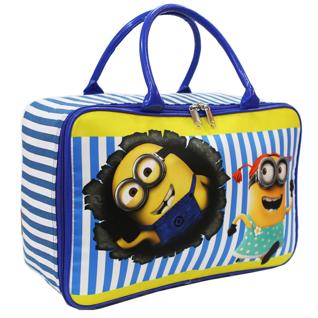 [PA] TRAVEL BAG SUPER KANVAS KARAKTER ANAK DEWASA (TAS KOPER JINJING/TAS RENANG) // minion - TA001