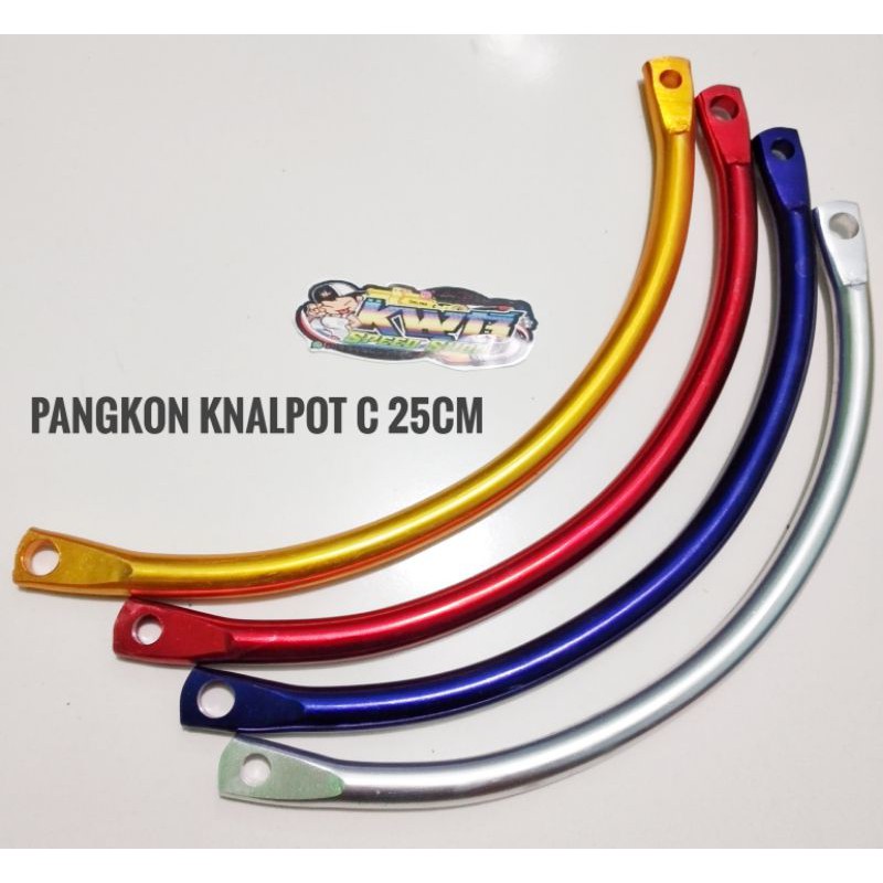 Pangkon knalpot C breket knalpot C panjang 25cm almunium cnc