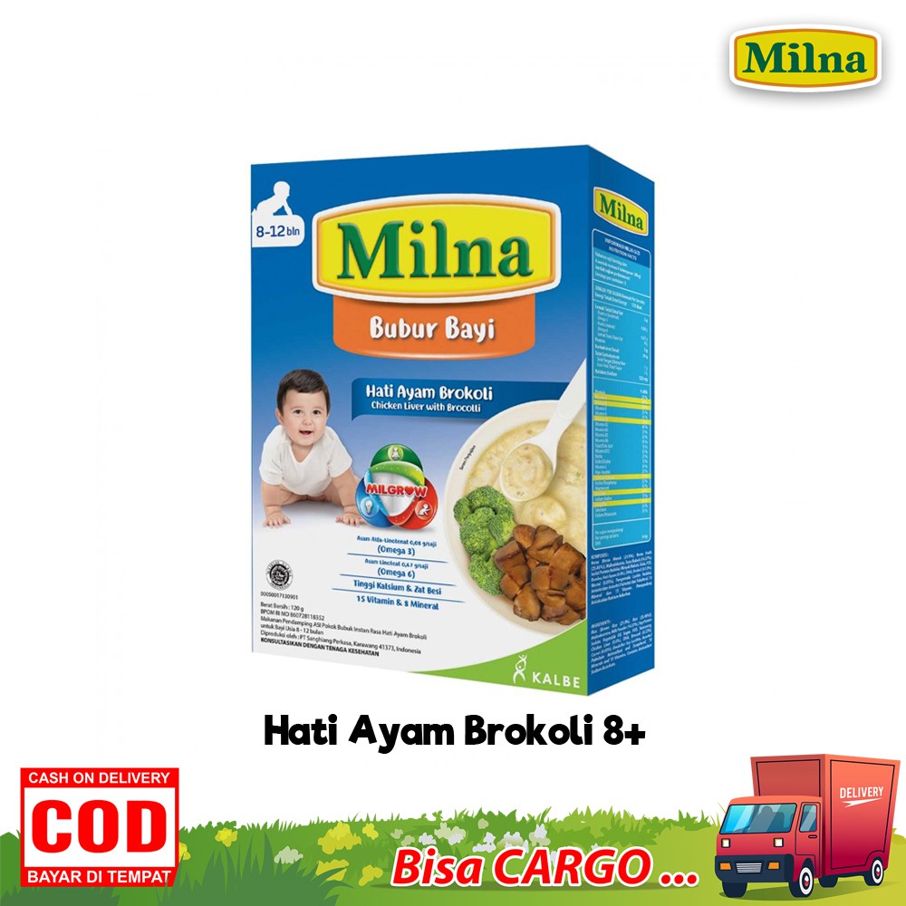 Milna Bubur Bayi Lanjutan 8 bulan + Bubur Bayi Instan 120 gram