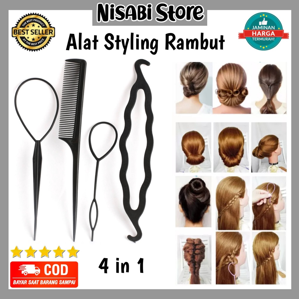 Jual Alat Styling Sanggul Kepang Rambut Modern Untuk Anak 4 Pcs Hair Do