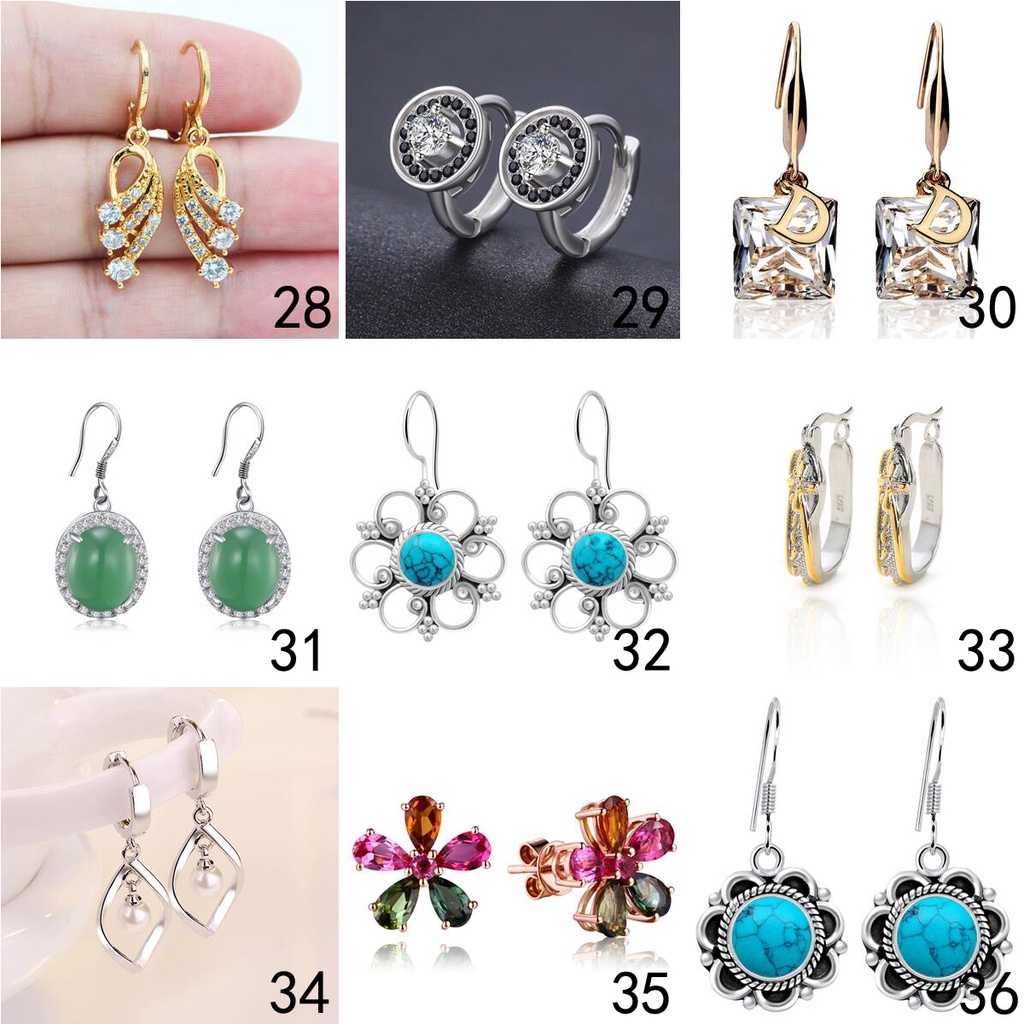 925 anting-anting perak murni, Busana sederhana, Anting-Anting wanita, Perhiasan Fashion Korea, Aksesoris telinga ED013