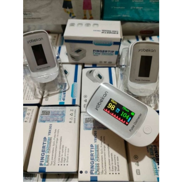Yobekan Fingertip Pulse Oxymeter Oximeter  Alat Saturasi SpO2 Alat Pengukur Kadar Oksigen