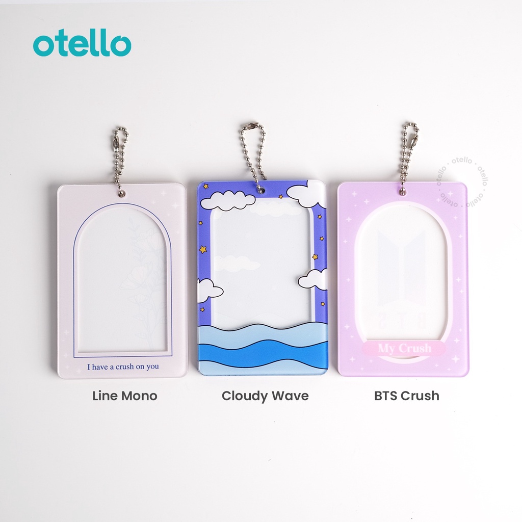 Otello Photocard Holder Acrylic Tempat PC Akrilik Frame Kpop Idol Card Holder Foto Custom UV Print Design