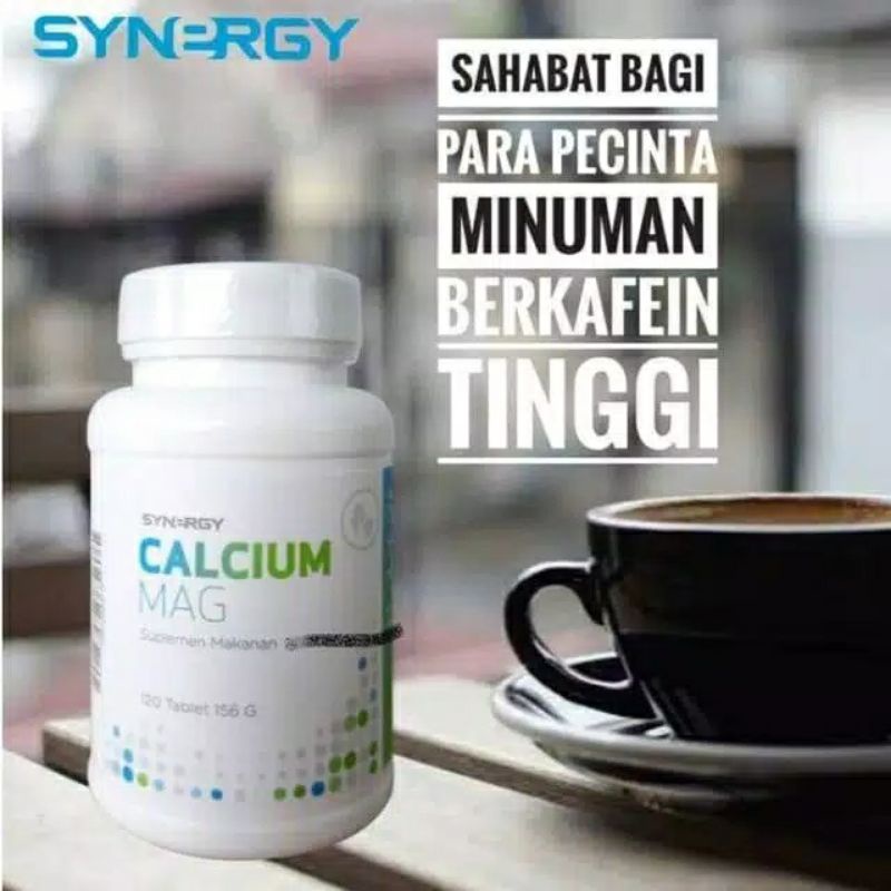 CALCIUM MAG isi 120 tablet suplemen tulang dan gigi 100% Original Synergy