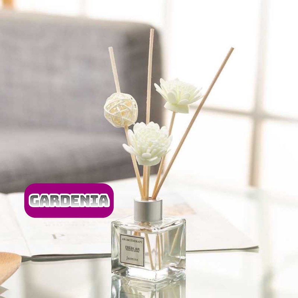 OS Pengharum Pewangi Ruangan Reed Diffuser Aromaterapi Stick Ruangan Aromaterapi Stik Hiasan Meja-GARDENIA
