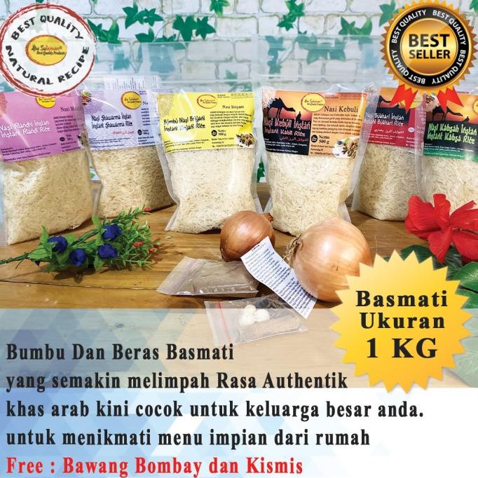 

Nasi Kebuli Mandhi Bukhari Shawarma Kabsah Briyani Instan 1 KG