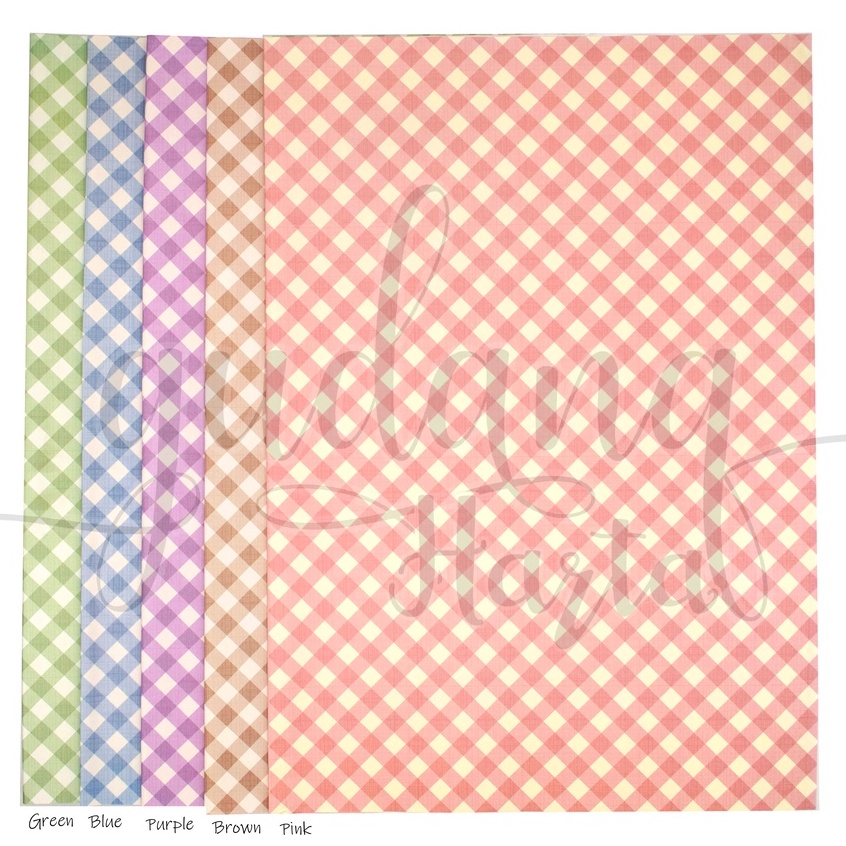 

GCC Kertas Kado Basic Pastel Big Check Pattern Gift Wrapping Paper GCC 510002